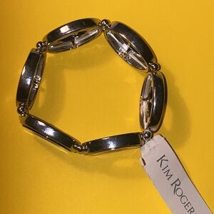 Kim Rogers-Blue & Silver bracelet